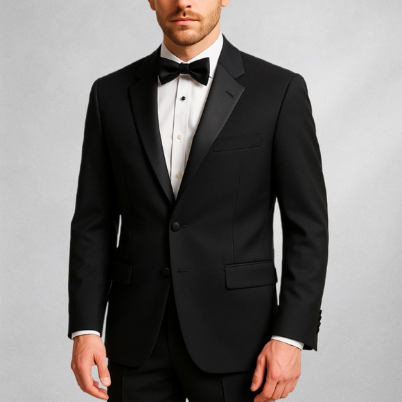 Ralph Lauren Men’s 38S Black Tuxedo Jacket Wool Satin Shawl Lapel Canada